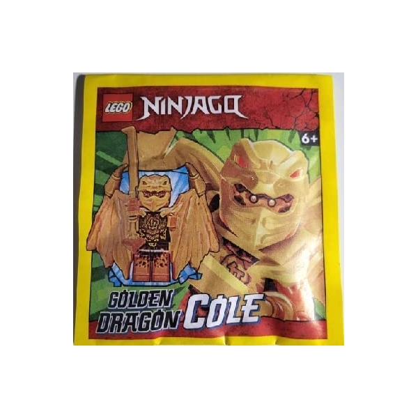 LEGO Ninjago Golden Dragon Cole Ninja Minifigure Paper Foil Pack Set 892304 (Bagged)