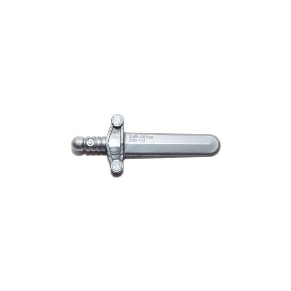 LEGO Minifigure Flat Silver Weapon Sword, Shortsword