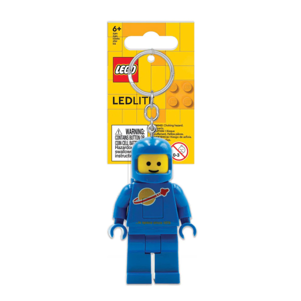 LEGO Iconic Spaceman (Blue) Minifigure Key Light (keyring/keychain) LED Lite