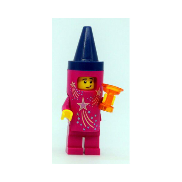 LEGO City Magenta Crayon Costume Guy Minifigure 2023 BAM
