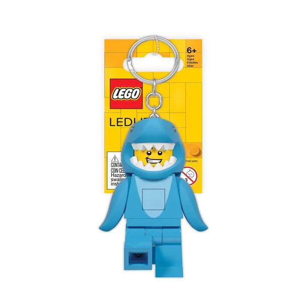 LEGO Shark Suit Guy Classic LEGO Minifigure Key Light Keyring