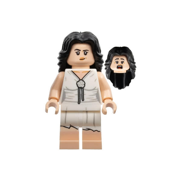 LEGO Indiana Jones Marion Ravenwood White Tattered Dress Minifigure from 77013