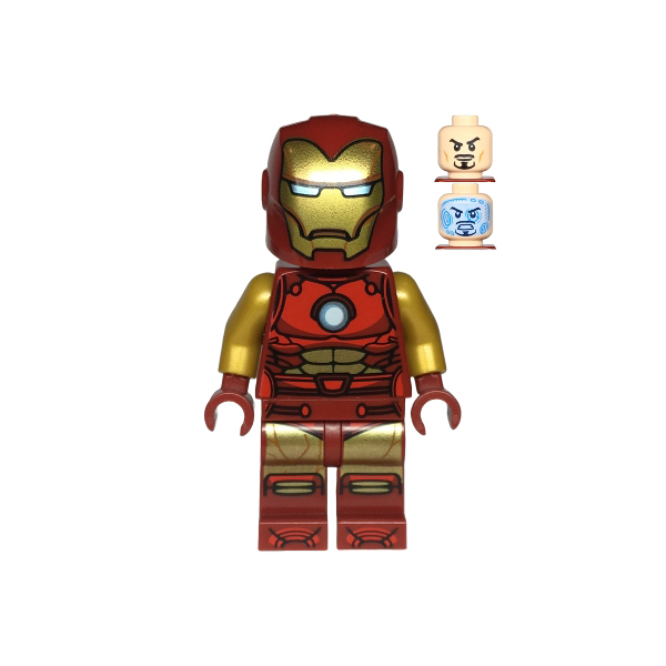 LEGO Marvel Super Heroes Iron Man Dark Red and Gold Armour Minifigure from 76263