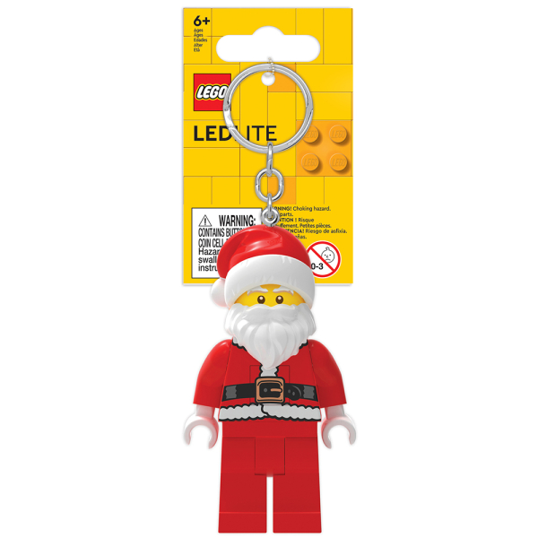LEGO Santa Christmas Minifigure Iconic Key Light (Keyring / Keychain)
