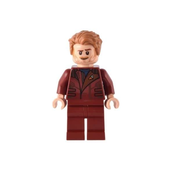 LEGO Marvel Guardians of the Galaxy Star-Lord Dark Red Legs Minifigure from 76231